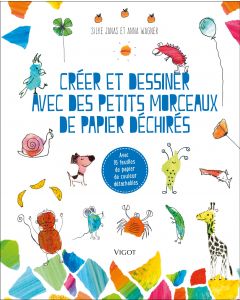 Créer et dessiner avec des petits morceaux de papier déchirés